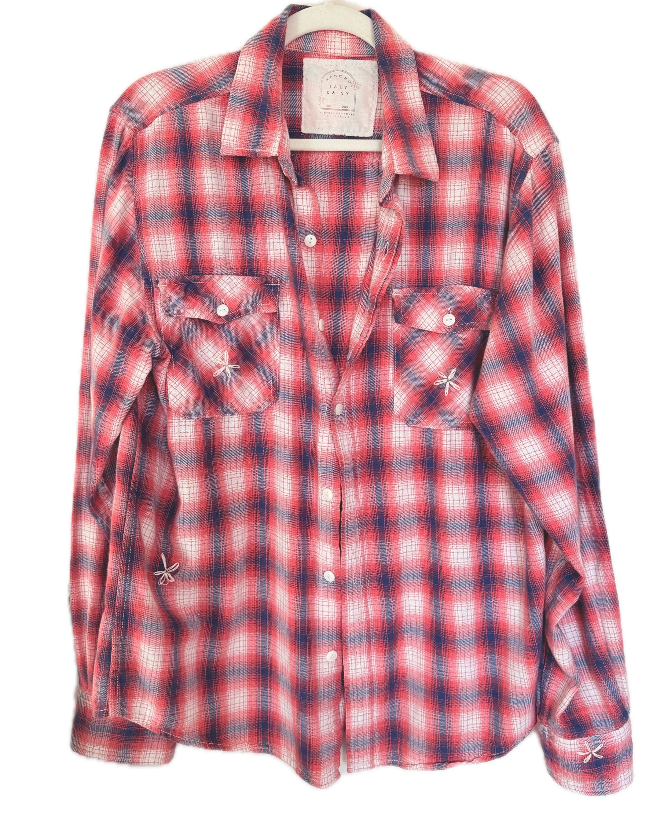 QUILTED FLANNEL - BRICK