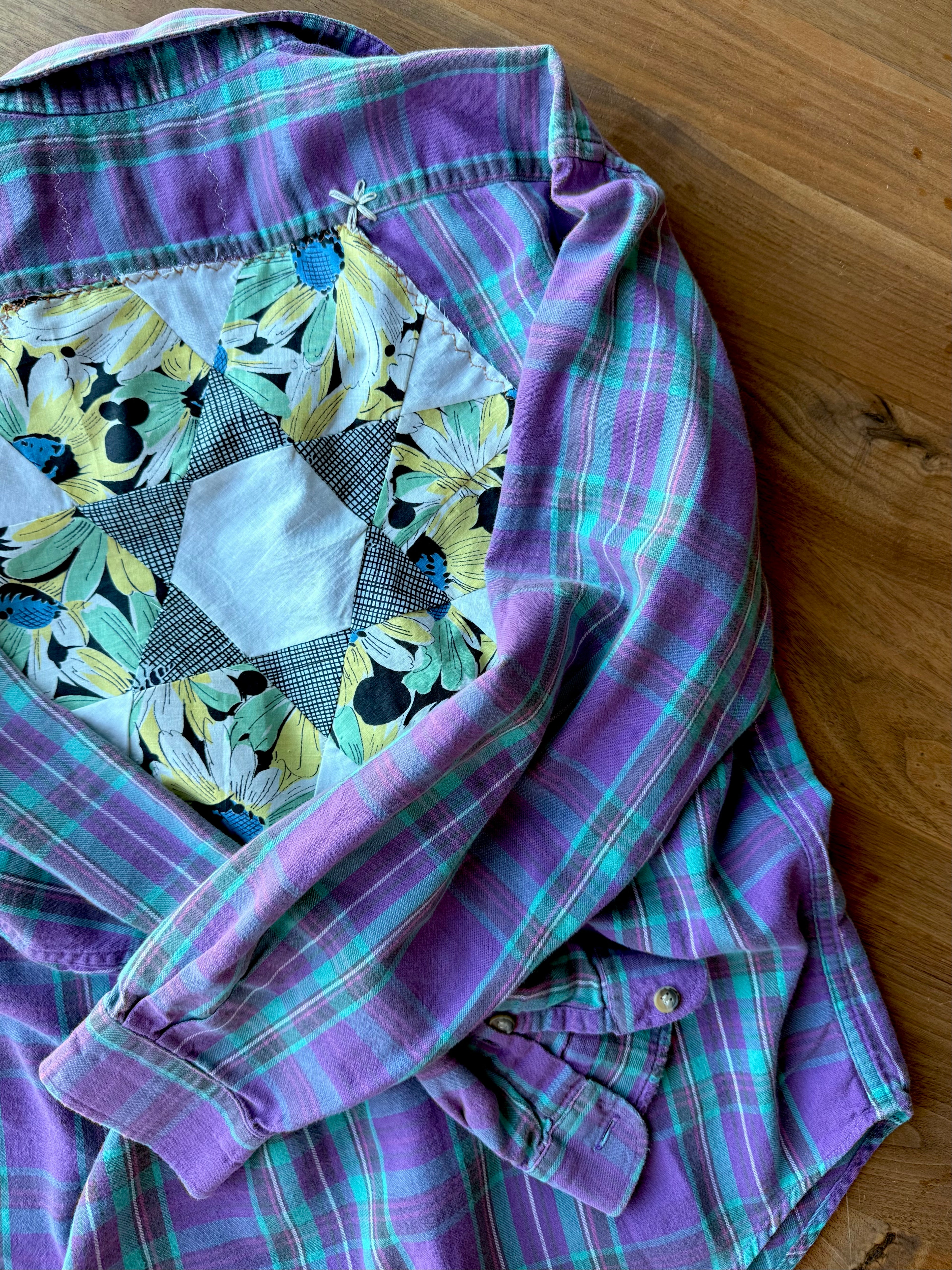 QUILTED VINTAGE FLANNEL - PURPLE HAZE