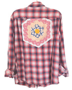 QUILTED FLANNEL - BRICK