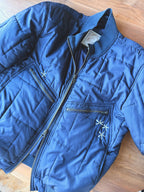 PUFFY BOMBER DOUBLE ZIP - NAVY