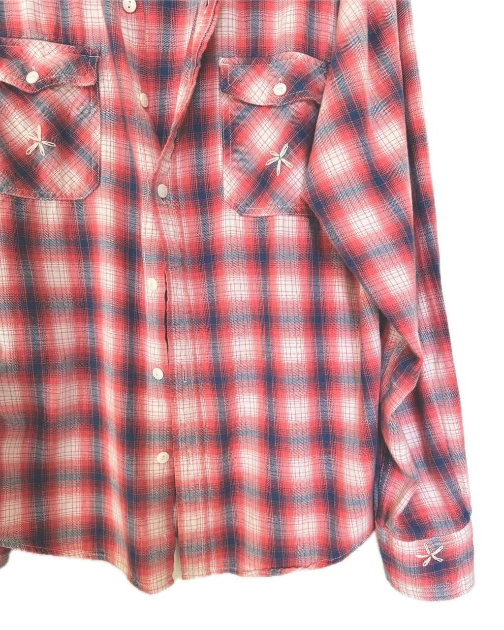 QUILTED FLANNEL - BRICK