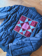 PUFFY BOMBER DOUBLE ZIP - NAVY