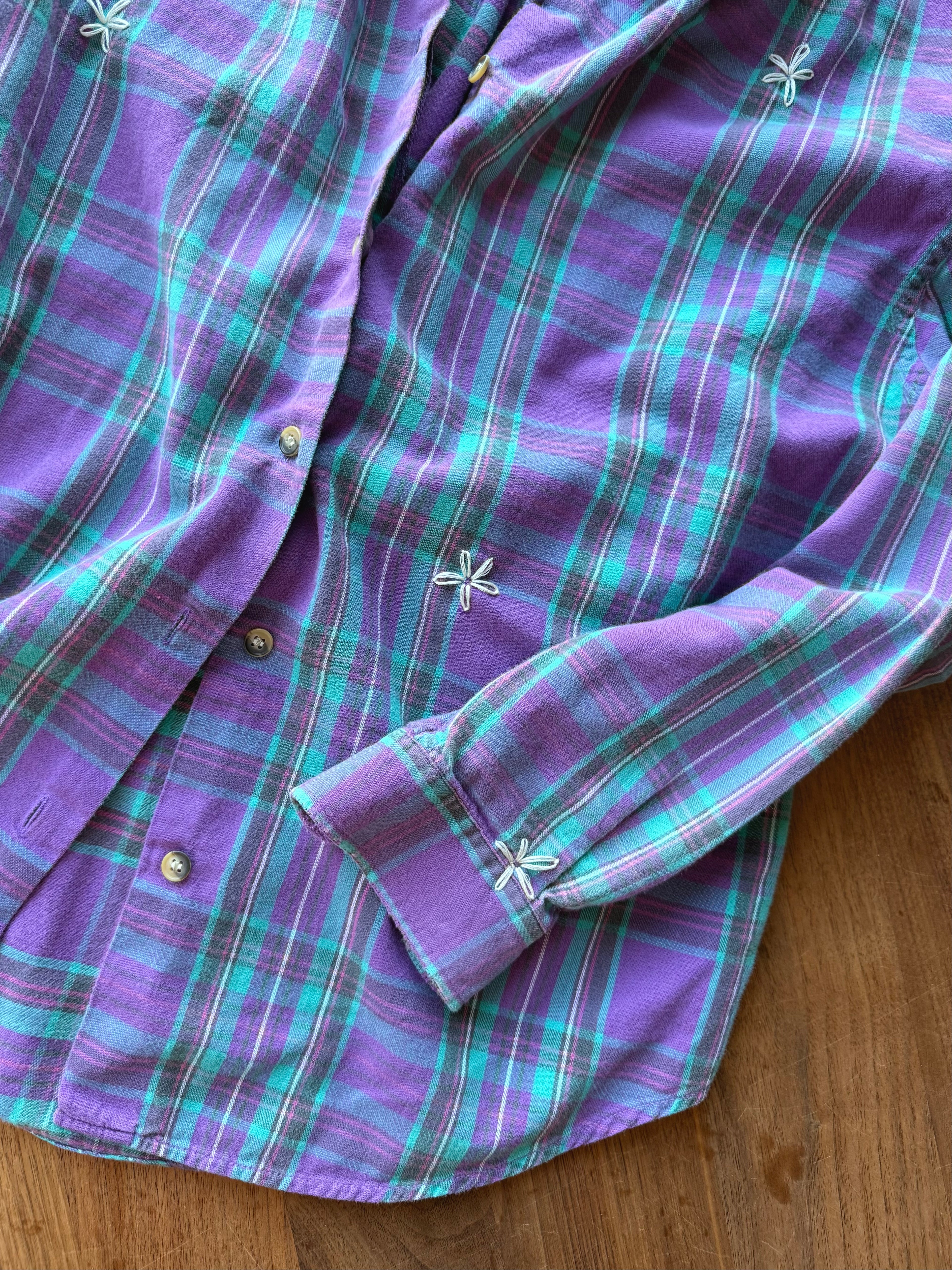QUILTED VINTAGE FLANNEL - PURPLE HAZE