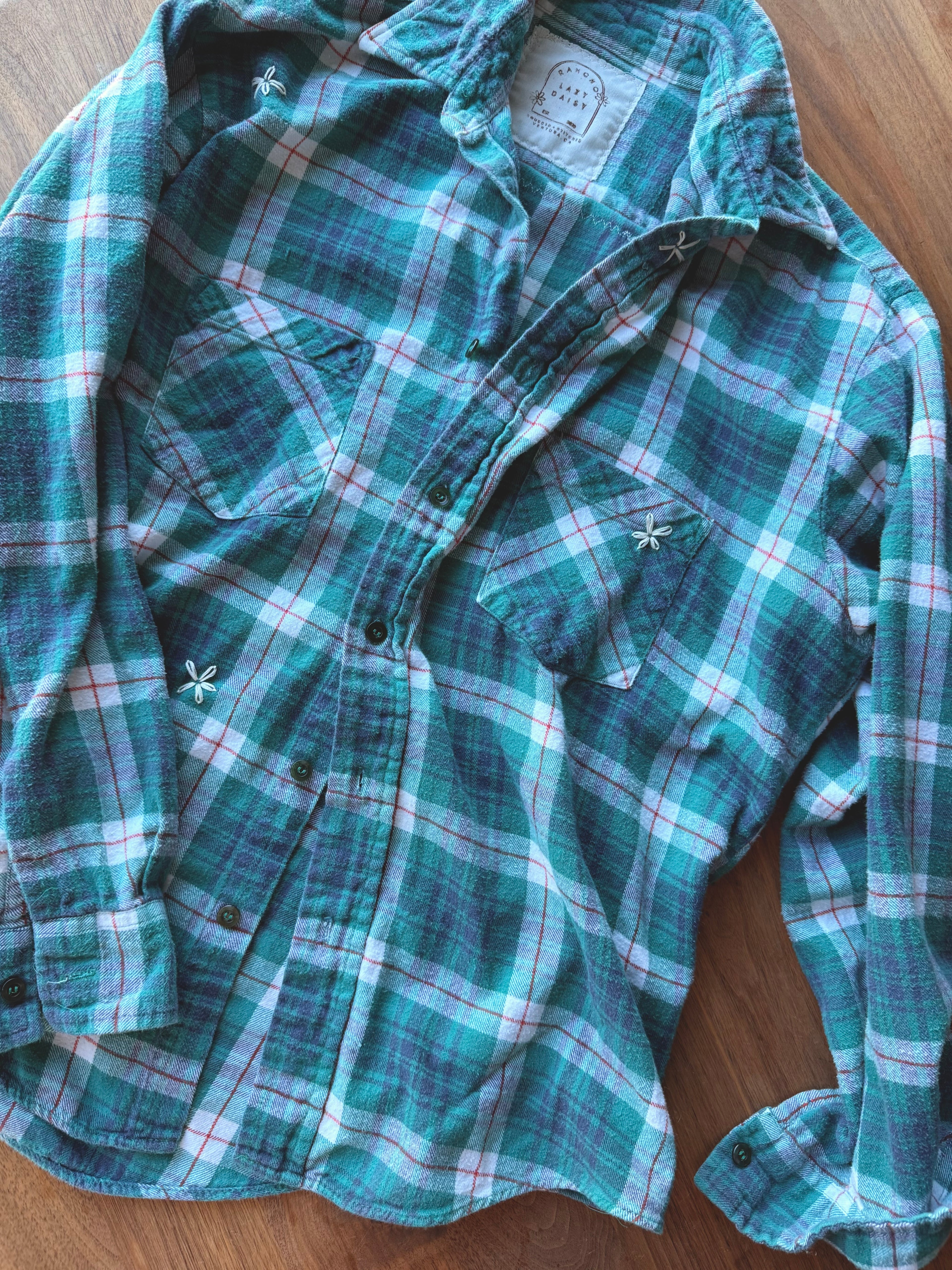 QUILTED VINTAGE FLANNEL - EMERALD