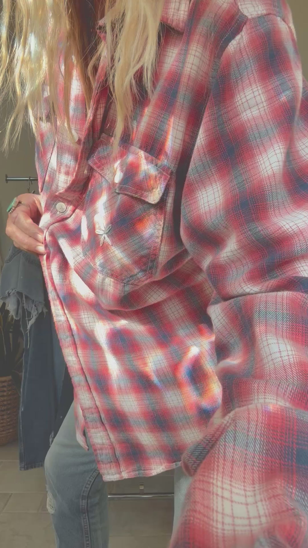 QUILTED FLANNEL - BRICK